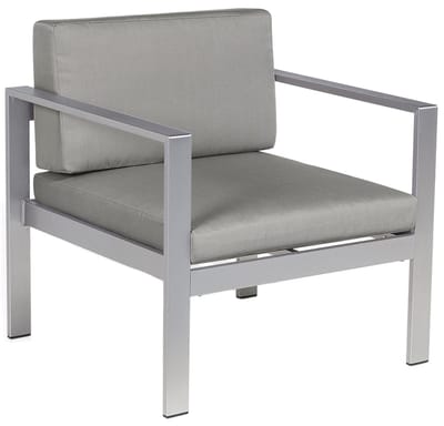 SALERNO - Tuinstoel - Donkergrijs - Aluminium