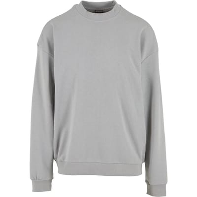 Urban Classics - Light Terry Crewneck sweater/trui - S - Grijs