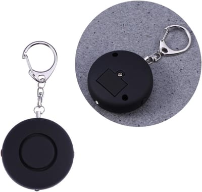 Persoonlijk Alarm - Mini Sirene - Noodsituatie Melden - 125 Decibel Geluid - 5x5x2 cm - Zwart