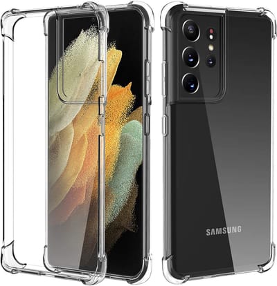Hoesje geschikt voor Samsung Galaxy S21 Ultra - Backcover - Anti shock - Extra dun - Transparant