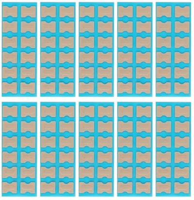 Dailygoods- Teennagelstickpatches 120 stuks - Lijmvrije Set - Pijnloze Behandeling - Corrigeren van Ingrowende Nagels - Voetgereedschap - Innovatieve Oplossing - Nagelcorrectie