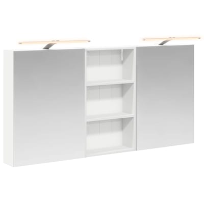 vidaXL - Badkamerkast - set - 3 - st - 140 - x - 14,5 - x - 70 - cm - Bewerkt - hout