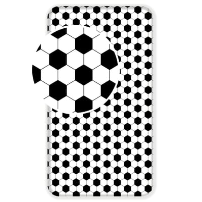 Voetbal Hoeslaken Corner - Eenpersoons - 90 x 200 cm - Katoen