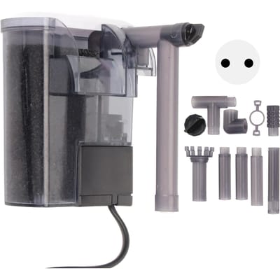 Aquarium wandfilter Stille zuurstoftoevoer Oliefilmverwijdering Hangend watervalfilter voor vissen