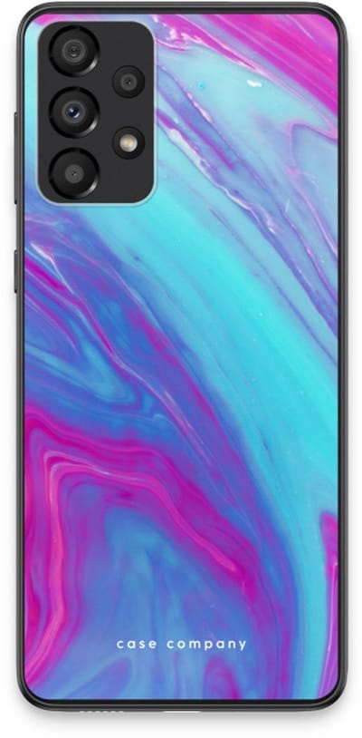 Case Company® - Hoesje geschikt voor Samsung Galaxy A33 5G hoesje - Zweverige regenboog - Soft Cover Telefoonhoesje - Bescherming aan alle Kanten en Schermrand