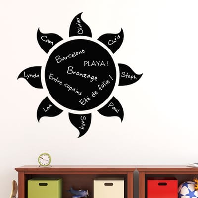 Schoolbordsticker - uitwisbare zelfklevende muurstickers - SUN DESIGN - 100x100cm