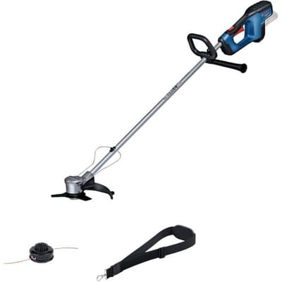 Bosch Professional GFR 18V-23 - Accu Bosmaaier - Inclusief Schouderriem - Spoel en lijn - Beschermkap - Handgreep - Plant Bescherming - Messenset - barrière balk