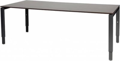 Verstelbaar Bureau - Domino 200x90 logan - zwart frame