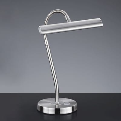 Licht-Erlebnisse - Curtis - LED - Tafellamp - 3000K - 380lm - van - Metaal - in - Mat nikkel