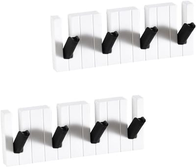 Set van 2 zelfklevende wandhaken, multifunctionele haakjes voor badkamer, keuken en decoratie, ideaal voor dagelijks gebruik en organisatie