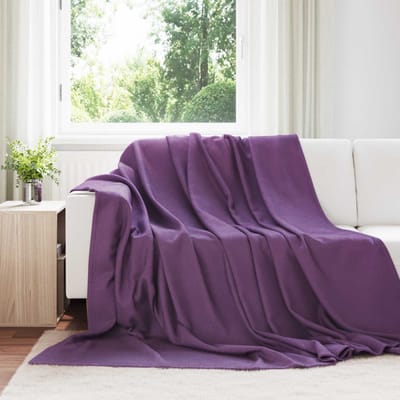 vidaXL - plaid - Paars - 240 - x - 220 - cm - 0.74 - kg - Fleece