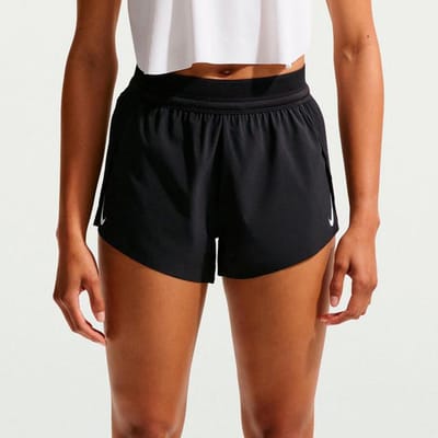 Halfhoge damesshort met geïntegreerde ondershort Nike AeroSwift Dri-FIT AD 8 cm