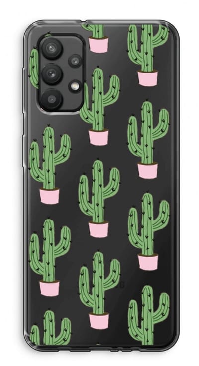 Case Company® - Hoesje geschikt voor Samsung Galaxy A32 4G hoesje - Cactus Lover - Soft Cover Telefoonhoesje - Bescherming aan alle Kanten en Schermrand