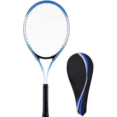 27 Inch Tennisracket Enkel Tennisracket Beginner Competitie Training Set met Draagtas voor blauw
