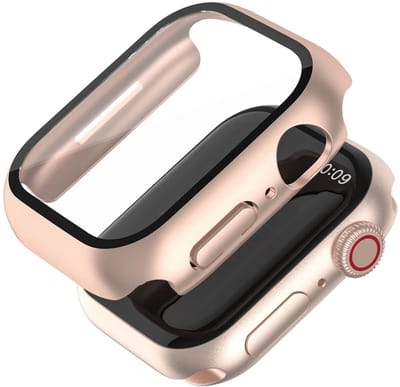 40-45 mm Beschermhoes voor Apple Watch - voor iWatch Series 1~7 -Eén Stuk - Anti-Olie Gehard Folie - Krasbestendig