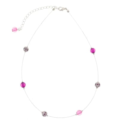 Behave – Ketting – Paars – Zilverkleurig – Fijn – Lichtgewicht – Modern
