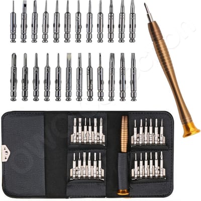 OWO Professionele Schroevendraaier set 25 stuks in 1 compleet voor telefoonreparatie en electronica
