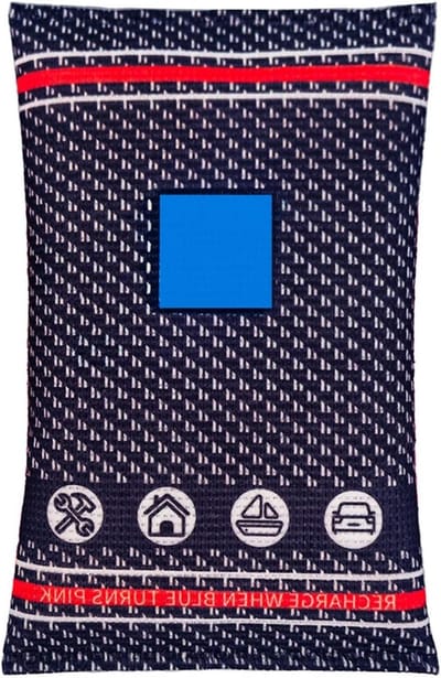Vochtabsorberende zak - Luchtontvochtiger - Vocht bestrijden - Herbruikbaar met indicator - 13 x 9 x 3 cm - Enkele Attribuut