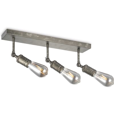 Home Sweet Home - Industriële LED Opbouwspot Spy - Antraciet - 40.7/15/20.7cm - 3 lichts plafondspot - Dimbaar - inclusief LED lichtbron - E27