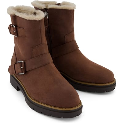 TOMS Ionie Moto Suède Dames Bruine Laarzen