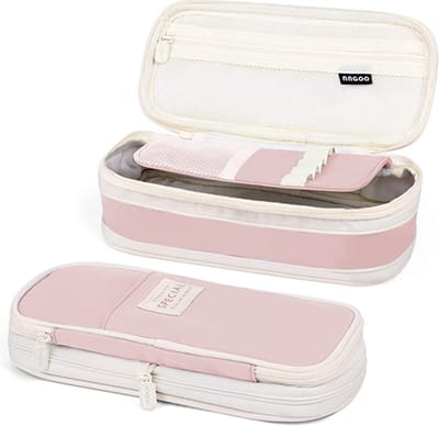 Lux-Etui-grote etui-licht roze-school etui