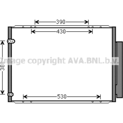 Condensator, airconditioning AVA COOLING TO5573D