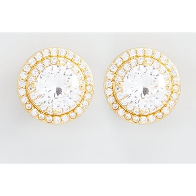 US Polo Assn Jewellery Cristal Geelgouden Oorbellen
