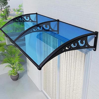 Buitendeur Luifel - Terras Overkapping - Bescherming tegen regen - UV- en weerbestendig - 50 x 100 cm - Blauw