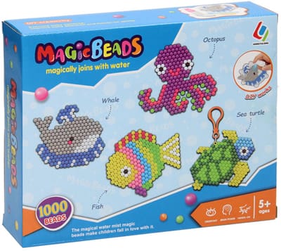 Lobbes kralen onderwaterwereld speelgoed set pixelkunst magisch water.