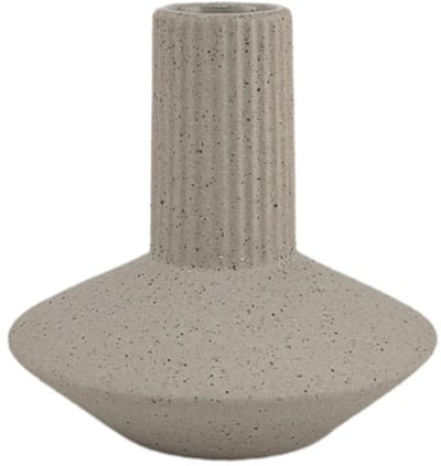 XLBoom Roma Vaas Sand Small - Keramische handgemaakte design vaas met aardse textuur - Verkrijgbaar in White | Sand | Terra - Tijdloze woondecoratie voor modern wonen