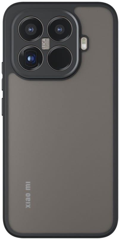 Coverup Hoesje - Geschikt voor Xiaomi 15T Pro Hoesje - Coverup Mat Transparante Back Cover met Camera Cover - Zwart