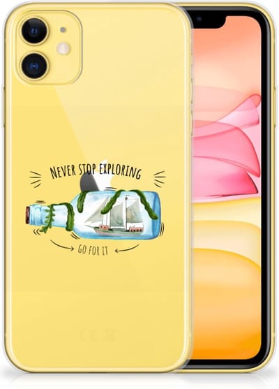 Apple iPhone 11 Telefoonhoesje met Naam Boho Bottle