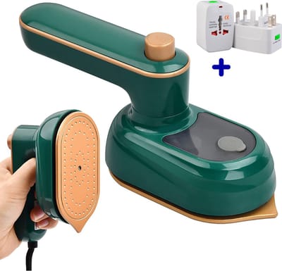 Mini Reisstrijkijzer met Stoom - Compact en Draagbaar - Ideaal voor Travel - Strijkijzer voor Alle Soorten Stof + reisstekker