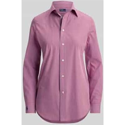 Slim Fit overhemdblouse van katoenmix