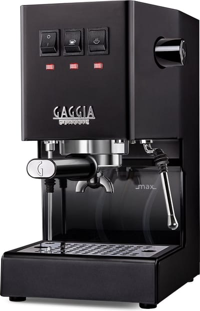 Gaggia Classic E24 - Pistonmachine - 15bar - 2.1L waterreservoir - Thunder Black
