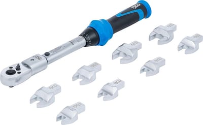Momentsleutel Set 6-30 Nm met Insteekgereedschap 9x12 mm - 10 Delig - Nauwkeurig Voor Auto en Fiets