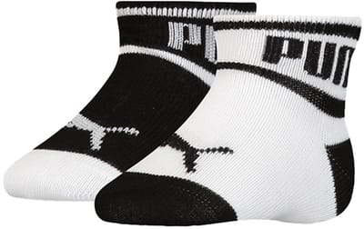 Unisex babysokken met logo - 2 paar – Black white – 15-18