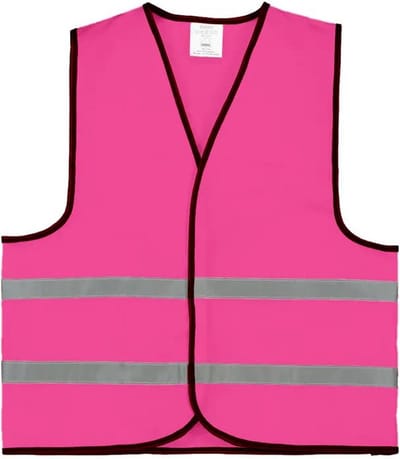 Roze veiligheidshesje 1 stuk