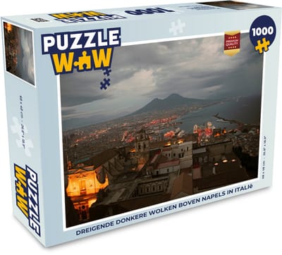 Puzzel Licht - Wolken - Napels - Baai - Legpuzzel - Puzzel 1000 stukjes volwassenen