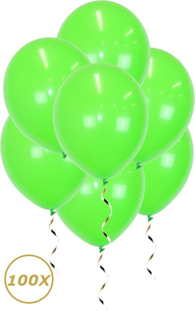 Groene Helium Ballonnen Versiering Verjaardag Versiering Feest Versiering Jungle Ballon Licht groen Decoratie 100 Stuks