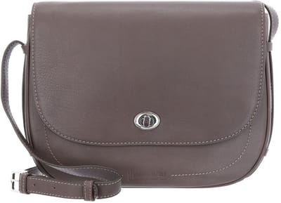 LEONHARD HEYDEN Leren schoudertas tabletzak Nizza Umhängetasche mit Überschlag 7414 Olive / Taupe