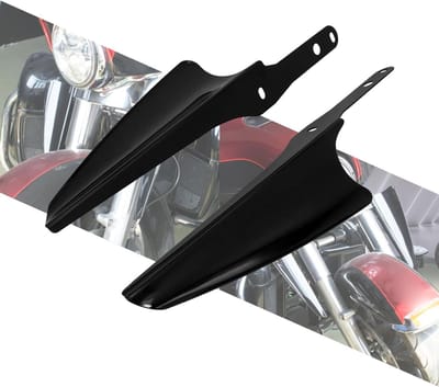 Motorfiets Winddeflectors - Luchtgeleiders Set - Rijden Beschermen - Stalen Constructie - 1995-2023 Modellen - Zwart