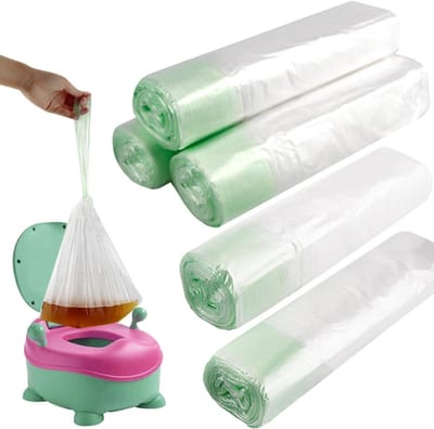 Wegwerp toiletbrilvoeringen - Zitjes - Hygiënisch reizen - Met trekkoord - 50 stuks - Blauw