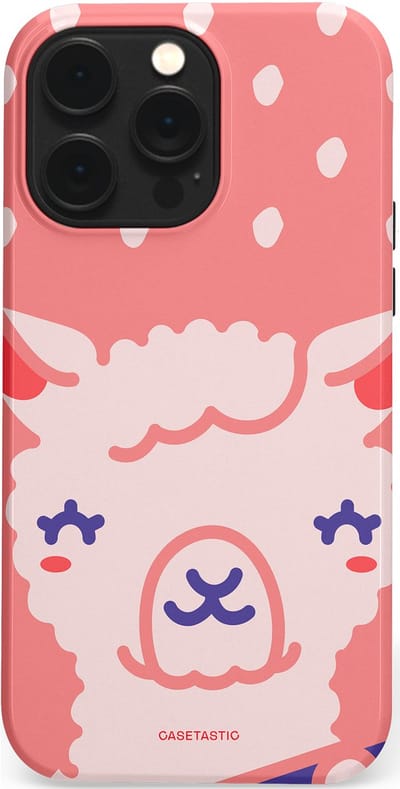 Casetastic Hoesje Geschikt voor Apple iPhone 14 Pro Max Magsafe - Stijlvolle Beschermende Duo-layer Case - Lama beat