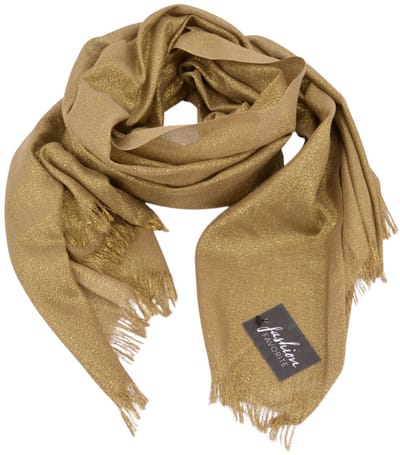 Shiny Glitter Sjaal - Goud | Viscose | 200 x 80 cm | Fashion Favorite
