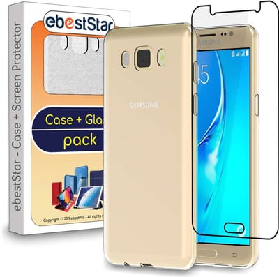 ebestStar - Hoes geschikt voor Samsung J7 2016 Galaxy SM-J710F J710H, Back Cover, Beschermhoes anti-luchtbellen hoesje, Transparant + Gehard Glas