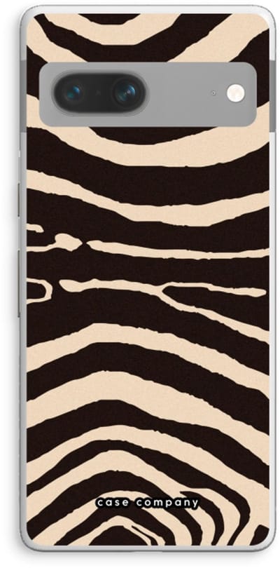 Case Company® - Hoesje geschikt voor Google Pixel 7 hoesje - Arizona Zebra - Soft Cover Telefoonhoesje - Bescherming aan alle Kanten en Schermrand