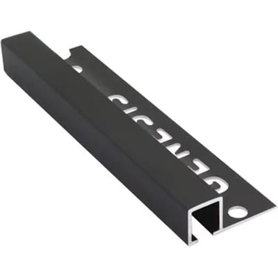 Genesis Hoekprofiel - Aluminium Zwart - 8x8x1mm 2,7m
