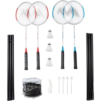 Martes 4xrival Badmintonset Zilver