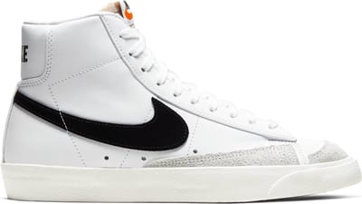 Nike Blazer Mid '77 Dames Sneakers - White/Black-Sail